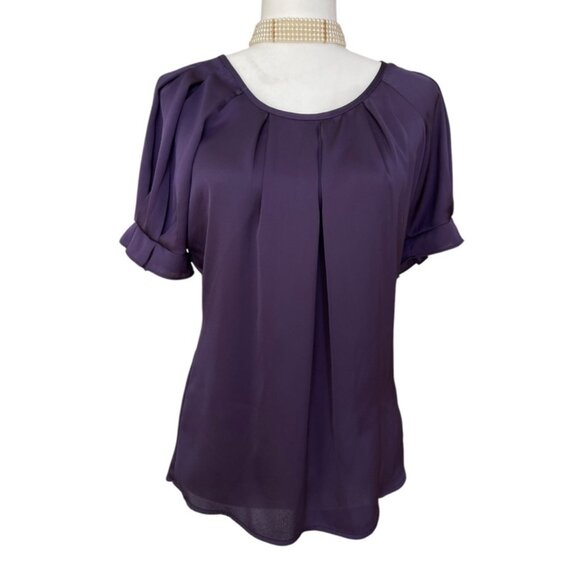Express Tops - Y2K Express short sleeve eggplant top women's size XS NEW without tag